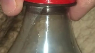 Pissing in a bottle (Viewer request )