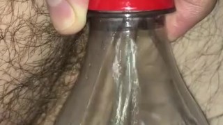 Pissing in a bottle (Viewer request )