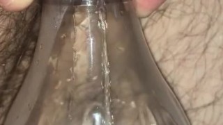 Pissing in a bottle (Viewer request )