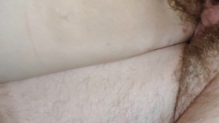 Extreme close up with creampie ending