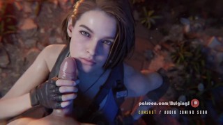 Jill Valentine Handjob