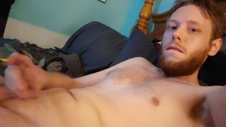 Me stroking my cock