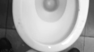 NAUGHTY / MESSY PISSING ALL Over the Floor in Public Toilet