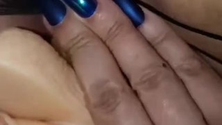 Fat Pussy pushing out dildo