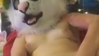 Furry Teen Takes Big Dildo Just For You