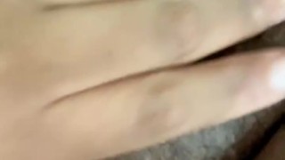Black bww playing with pussy