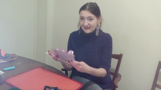 Inhale 15 Gypsy Dolores smoking fetish and unpacking sexy presents