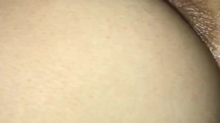 Girlfriend fucks her pussy after loud orgasm 