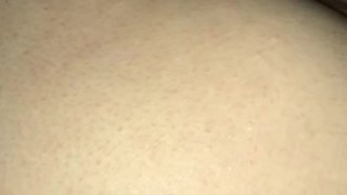 Girlfriend fucks her pussy after loud orgasm 