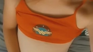 Snapchat tgirl Deedeedarkness from onlyfans with a hard girl cock 