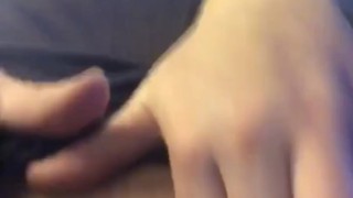 Busty Slut in Lingerie Plays with Pussy