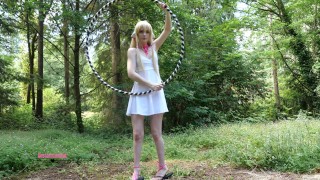 Chi From Chobits Hula Hooping