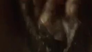 POV Close up Playing with wet ebony milf pussy under covid lockdown