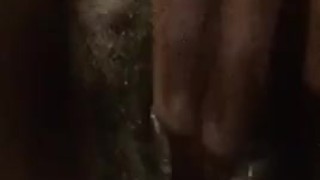 POV Close up Playing with wet ebony milf pussy under covid lockdown