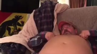 Coach let’s out some steam after rugby practice 