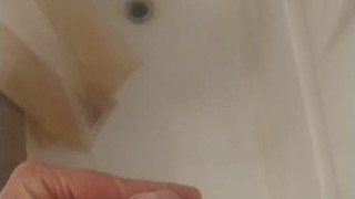 Pissing in the shower