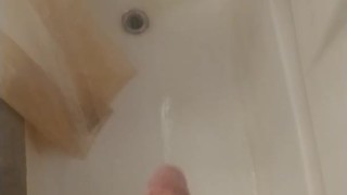 Pissing in the shower