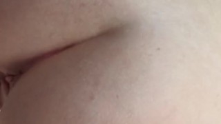 Blonde slut riding big dildo