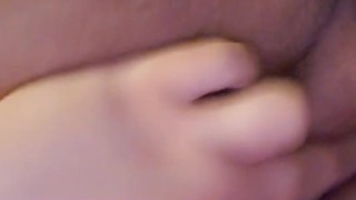 Playing with myself till hubby gets out of the shower