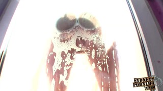 Wet Huge Boobs, Wet Round Ass Maid!