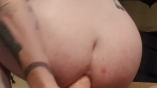 Trying out my new anal dildo during covid-19 isolation.