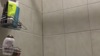 Unedited Milkymama smokes in tub stretching throat&pussy with dildo