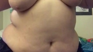 JERK OFF ENCOURAGEMENT- Cute Chubby Girl Flaunts Ass & Curves