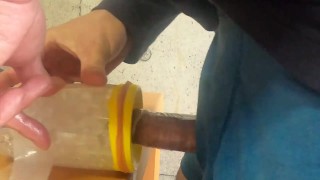 手作りオナホールでオナニー