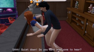 DDSims gangbanged in bar by husband's friends - Sims 4