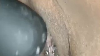 Early morning toying pussy with toys 
