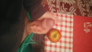 Apple fuck, super dick horny! 