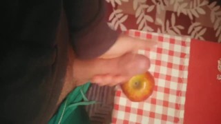 Apple fuck, super dick horny! 