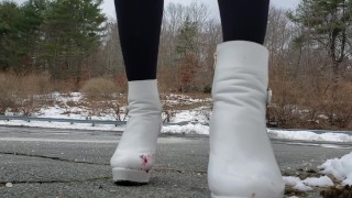 Stomping Cherries in the Snow