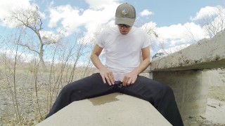 Pissing my black pants and white briefs at 4 public parks