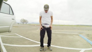 Pissing my black pants and white briefs at 4 public parks