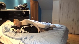 white spandex vs skeleton