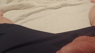 Playing with big cock