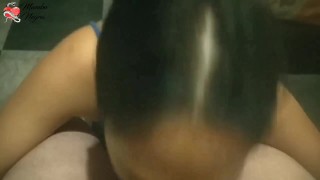 Sexo en lencería azul, un rato junto a la ventana (completo en premium)