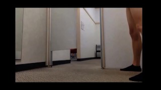 Teen Boy Naked in Changing room with open door !
