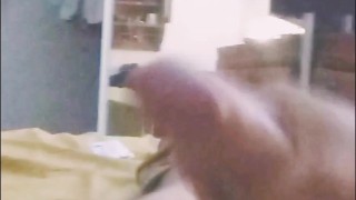 Stroking my 9 inch dick hard 