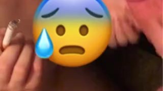 Smoking fetish Blowjob And Big Cum Facial!