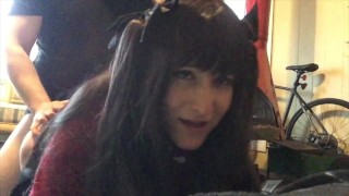 Giving Mr a Blowjob and getting fucked in my Rin Tohsaka Cosplay ^_^