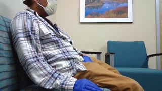 Jerking Off Doctor's Waiting Room during Coronavirus