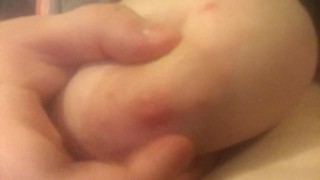Squeezing my nipples before my milk dries up