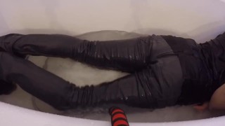 Piss Skinny Jeans and Warm Clothed Bath