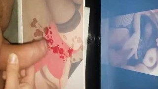 un fan se branle sur ma photo et vidéo