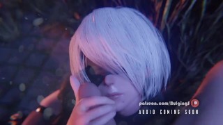 Nier Automata 2B facial