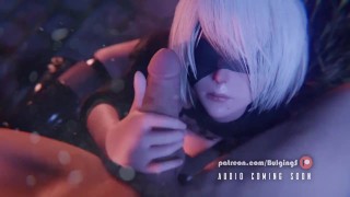 Nier Automata 2B facial