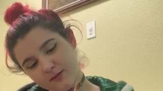 Shirtless Smoke Sesh with Red Head Slut