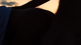 I give my girlfriend a quick fuck on the roof of the school